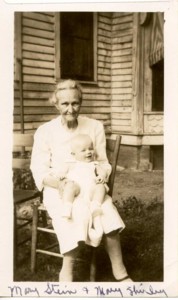 Mary Sten with baby Mary Shirley