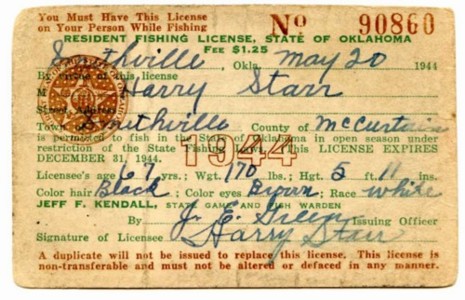 fishing license