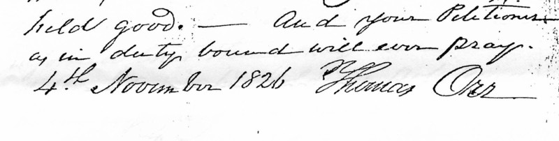 T O signature 1826